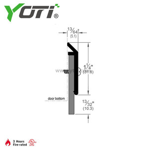 Guarnizione per <span class=keywords><strong>Porta</strong></span> in Alluminio Resistente YDB110 Design Moderno con Striscia in Neoprene - Product Image 3