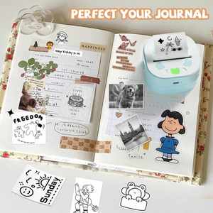 Imprimante thermique portable Jiuyin D21 Mini, rouleau de papier autocollant 57 mm, 203 dpi, batterie 1300 mAh, garantie 1 an, DIY - Product Image 4