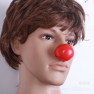Nez de clown en plastique rouge pour accessoires de costume de fête d'Halloween, accessoire de maquillage unisexe - Product Image 5