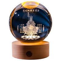 Décoration de boule de cristal de noël veilleuse rechargeable boules Led maison neige verre Globe décorations boule de cristal religieuse