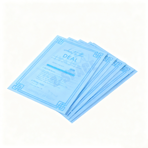 Baby Blue Custom Logo <strong>Majong</strong> Tile Shuffler Family Entertainment <strong>Set</strong> of 2 American Mahjong Tile Mixer Cards - Product Image 2