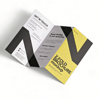 Brochures d'entreprise personnalisées en gros, impression numérique quadricolore, papier photo de sécurité, film laminé, livrets, dépliants