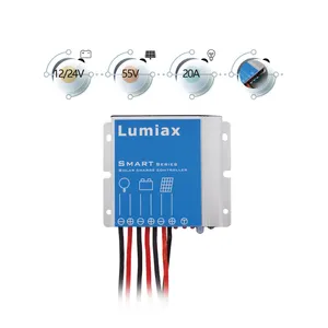Lumiax 10A 20A Pin Lithium 12/24V Bộ Điều Khiển Sạc Năng Lượng Mặt Trời Pwm