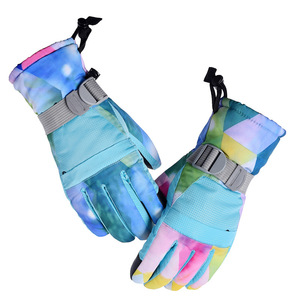 Gants de ski chauds pour l'hiver, imperméables, résistants au froid et en velours épais, compatibles avec les écrans tactiles, pour la randonnée en montagne et le cyclisme en plein air - Product Image 6