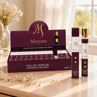 Parfum en spray pour hommes et femmes 35ml, flacon en cristal, support de présentation rouge vin, idéal pour demande en mariage, soirée, tenue toute la journée