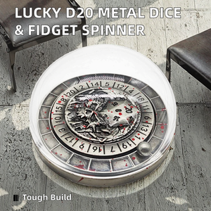 Entrega Rápida, Dados Metálicos Lucky D20, Forma Cuadrada, Spinner Giratorio, Juego de 10 Dados Ecológicos y Duraderos para Juegos de Rol D&D - Product Image 2