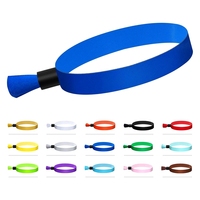 Bracelets d'identification tissés en polyester jetables, couleur unie, sans logo, pour événements et contrôle d'accès - Vente en gros
