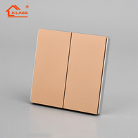 KLASS-Interruptores de un solo polo de 16A y 220V, toma de corriente USB, luz de pared universal para casa, interruptor eléctrico, gran oferta, estándar del Reino Unido