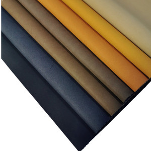 Cuir synthétique régénéré écologique avec support non tissé, qualité mobilier, couleur unie - Product Image 1