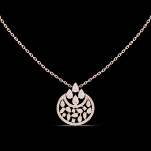 Colgante de Diamante Cultivado en Laboratorio con Forma de Pera Dorada en Oro de 14K/18K, Diseño de Lujo Sostenible para Bodas y Aniversarios - Product Image 5