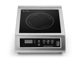 Cuisinière à induction commerciale à prix abordable, interrupteur à bouton-poussoir, 2700W, avec brûleur plat unique, affichage LED, OEM/ODM Chine AM-CD27A Comm - Product Image 1