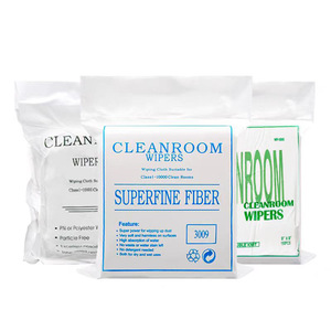 Cleanroom Wipers Superfine Fiber 9x9 In Single Layer For Class 1 10000 Clean Rooms - Product Image 1