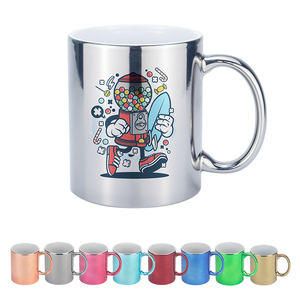 סיטונאי מותאם אישית סובלימציה 11 oz קרמיקה זהב מצופה קפה מראה ספלי עם מתכתי electroplated זיגוג - Product Image 6