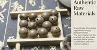 Bracelet en perles de bois parfumées aux cinq éléments du bouddhisme, perles de poire d'oie naturelles pures faites à la main, médecine traditionnelle chinoise, cadeau