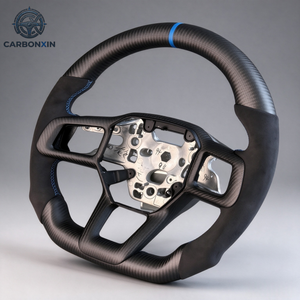 พวงมาลัยคาร์บอนไฟเบอร์แบบกำหนดเองสำหรับ Civic 11th CRV 11 Gen Type R S Acura Integra RSX Accord 2022 2023 2024 - Product Image 3
