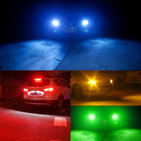 Ampoule LED de voiture télécommandée RGB 5050 27 SMD 1156 1157 T20 T25 DRL feu de freinage de recul clignotants de voiture