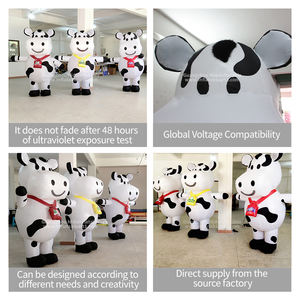 Costume <span class=keywords><strong>gonflable</strong></span> publicitaire personnalisé de vache marchante, personnage animé, <span class=keywords><strong>poupée</strong></span> de défilé pour publicité <span class=keywords><strong>gonflable</strong></span> - Product Image 2
