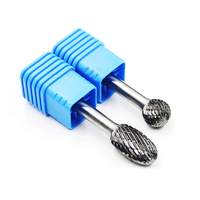 Fraise rotative en carbure de tungstène massif à tige de 1/4 pouce pour mini-perceuse à percussion, compatible OEM, fraises Dremel à tige longue, marque KINGTOOLS