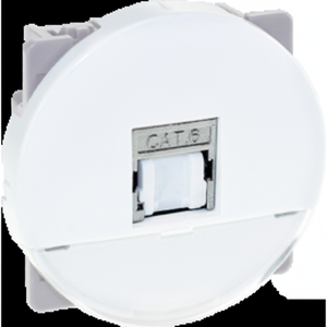 COMETE Grado 2 TV Cat.6 STP Blindado RJ45 Socket Conectores Ethernet blancos - Product Image 1