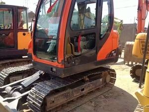 Excavatrice Doosan DX75-9C, couleur orange, sur chenilles, matériel de construction, équipement d'occasion, 7500 kg, certifiée, 0-2000 heures, Corée - Product Image 3