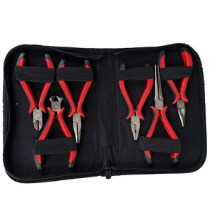 Bộ kìm thép carbon <span class=keywords><strong>mini</strong></span> cao cấp, chất liệu nhựa, thép carbon cao, nhỏ gọn, tiện dụng để làm đồ trang sức, ép vòng khóa - Product Image 1