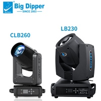 Projecteur à faisceau mobile Big Dipper CLB260 DJ professionnel 260w 9R Éclairage de scène Fête Mariage avec Flight Case