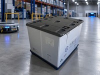 Caisse palette en plastique réutilisable et pliable 1200*1000*1000mm, empilable, en PP, pour une logistique rationalisée