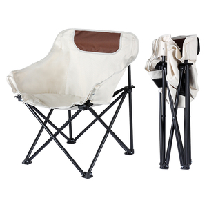 Chaise pliante en acier à ouverture rapide pour l'extérieur avec logo personnalisé, chaise de camping confortable et pliable pour pique-nique - Product Image 5