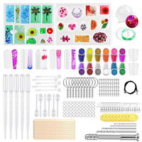 Kit de Résine Époxy Cristal Transparent LifeTop Complet pour Boucles d'Oreilles, Matériel DIY et Moules