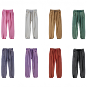 Nuovi <span class=keywords><strong>Pantaloni</strong></span> Sportivi da <span class=keywords><strong>Uomo</strong></span> con Fondo in Pile 360g, Stile Batik Vintage, Gamba Dritta e Vestibilità Ampia PDD0419 HHJ - Product Image 1