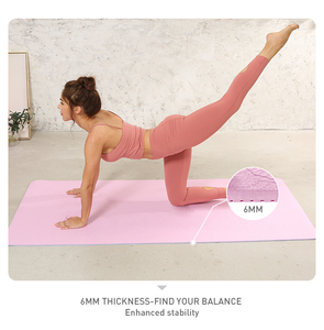 SHENGDE Étiquette personnalisée <span class=keywords><strong>Fitness</strong></span> durable Fabrication professionnelle Tapis de yoga en TPE écologique à impression spéciale antidérapante - Product Image 2