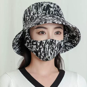 Nouvelle crème solaire et masque anti-poussière <span class=keywords><strong>chapeau</strong></span> <span class=keywords><strong>de</strong></span> pêcheur intégré <span class=keywords><strong>chapeau</strong></span> <span class=keywords><strong>de</strong></span> <span class=keywords><strong>jardinier</strong></span> à carreaux couvrant le visage et empêchant le violet - Product Image 2