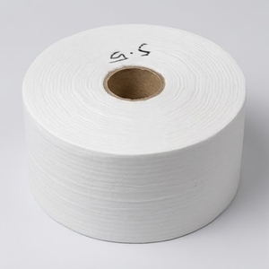 Hydrophilic White 180mm Roll with Release Paper Top and Bottom Layer Soft Absorbent Fabric Roll for Hygiene - Product Image 1