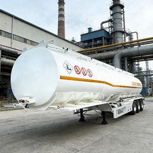 3 essieux 45 60cbm 4 compartiments en aluminium citerne de carburant semi-remorque citernes pétrolier semi-remorque - Product Image 1