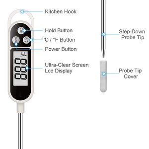 Household Pocket Pen Style LCD Digital Instant Read Meat Cooking Kitchen Steak Food <b>Thermometer</b> with Probe for All Food - Product Image 2