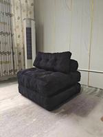 Sofá Modular de Tela Plegable de un Solo Asiento, Minimalista y Moderno, con Esponja de Alta Densidad, Tipo Bean Bag, Comprimido al Vacío