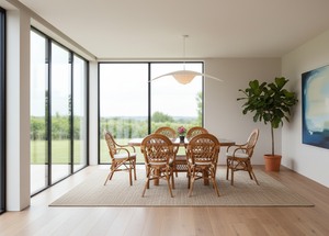 ชุดโต๊ะรับประทานอาหารหวาย JAVA งานแฮนด์เมด ขายดี ดีไซน์ทันสมัย โต๊ะยาว เฟอร์นิเจอร์สำหรับบ้าน วิลล่า โรงแรม คุณภาพพรีเมียม - Product Image 6