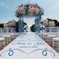 Revêtement de sol en vinyle brillant amovible sur mesure 16*16 pieds 	   Vinyle adhésif amovible pour la décoration de la piste de danse, décoration de mariage