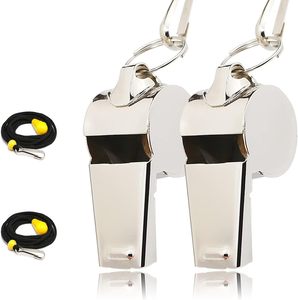 Fischietto in Acciaio Inossidabile con Cordino Regolabile ad Alto Volume per Arbitri e Uso Esterno di Sopravvivenza e Salvataggio - Product Image 3