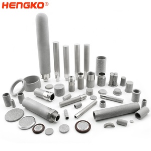 Tabung katrij <span class=keywords><strong>Filter</strong></span> logam baja tahan karat 0.1 hingga 120 mikron bubuk berpori jaring disinter untuk sistem filtrasi