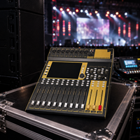 Mezclador Digital de 12 Canales DSZ DS-12PD-6, Consola de Mezcla de Audio, Pantalla Táctil, Control Remoto Multidispositivo, Salida USB para Sonido