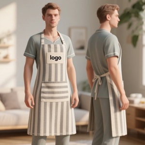 Custom Design Canvas Work <b>Kitchen</b> <b>Apron</b> with Pockets All Over Full Printing Business Advertising Promotional Gift <b>Aprons</b> <b>Kitchen</b> - Product Image 4