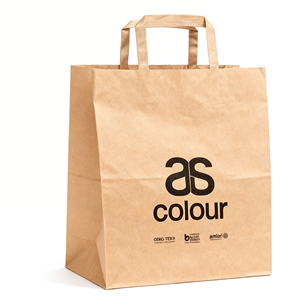 Bolsa de Papel Kraft Clásica Plegable Ligera con Asas para Empacar Aperitivos y Ropa de Viaje, Origen de Fábrica - Product Image 1