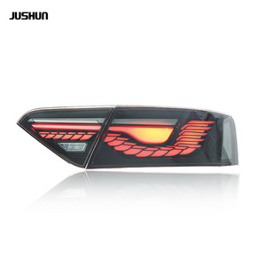 Feux arrière LED Jushun Audi A5, clignotants séquentiels à effet écailles de dragon, 12V, version rouge et noire - Product Image 2