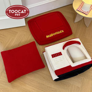 Toocat Maimai çevre dostu kış sıcak Pet <span class=keywords><strong>House</strong></span> katı desen kediler ve köpekler için çıkarılabilir ve yıkanabilir Mat kedi odası - Product Image 3