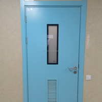 Puerta de Acero Galvanizado de Alta Calidad, Estándar Médico, Moderna, Manual, para Uso Interior, Almacén, Escuela, Núcleo de MDF, Personalización de Fábrica