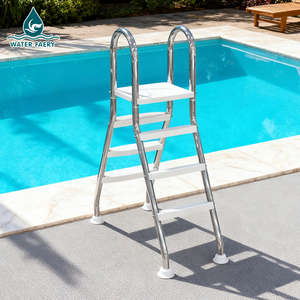 Échelle de <span class=keywords><strong>piscine</strong></span> Water Faery en acier inoxydable robuste, double face, résistante à la corrosion, entrée/sortie facilitée des deux extrémités <span class=keywords><strong>pour</strong></span> piscines - Product Image 2