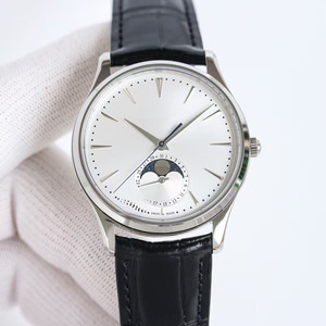 Montre mécanique pour homme de qualité supérieure avec affichage des phases lunaires, verre saphir, construction étanche, style raffiné - Product Image 1