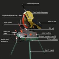 Scie à onglets verticale professionnelle industrielle électrique de haute précision de 12 pouces (305 mm) pour l'aluminium et le bois