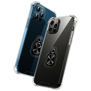 Anello magnetico rotante di 360 gradi cavalletto in acrilico trasparente e custodia <span class=keywords><strong>per</strong></span> telefono in TPU con supporto <span class=keywords><strong>per</strong></span> <span class=keywords><strong>iPhone</strong></span> 12 13 14 15 16 17 Pro - Product Image 2